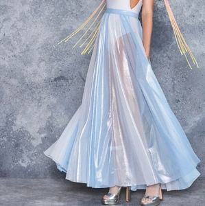 SOLD Ice Queen Sheer Maxi Skirt